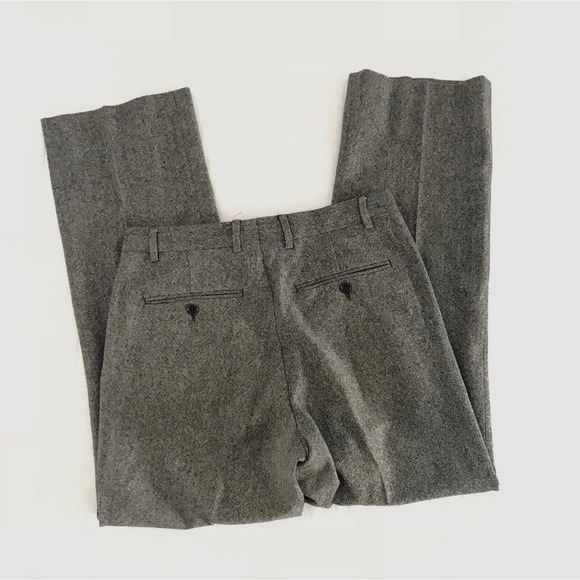 Paul Smith | Womens Size 30 Gray 100% Wool Trouser Tweed Straight - Picture 5 of 11
